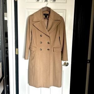 Wool-Blend Double Breasted Coat